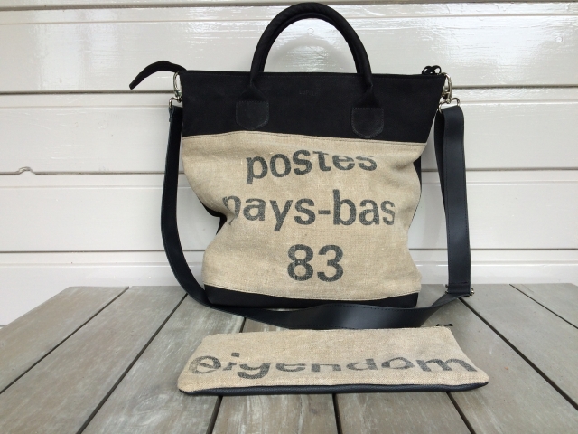 shopper postzak83 zwart1